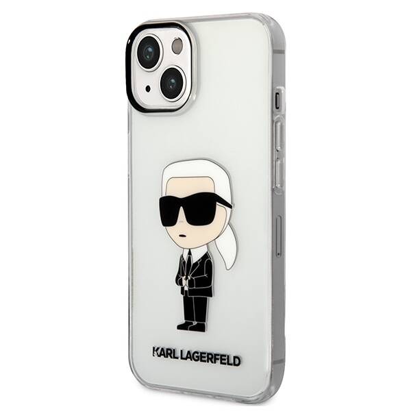 ETUI KARL LAGERFELD IKONIK DO IPHONE 14 PLUS / 15 PLUS CLEAR