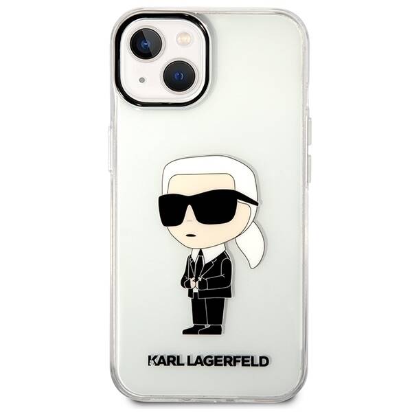 ETUI KARL LAGERFELD IKONIK DO IPHONE 14 PLUS / 15 PLUS CLEAR