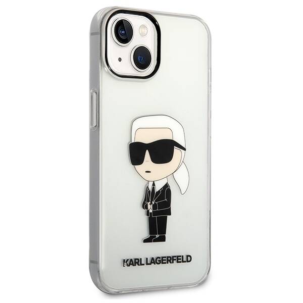 ETUI KARL LAGERFELD IKONIK DO IPHONE 14 PLUS / 15 PLUS CLEAR