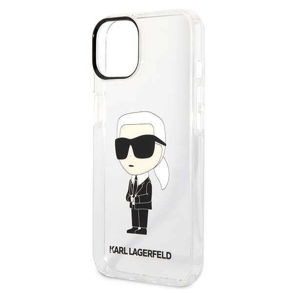 ETUI KARL LAGERFELD IKONIK DO IPHONE 14 PLUS / 15 PLUS CLEAR