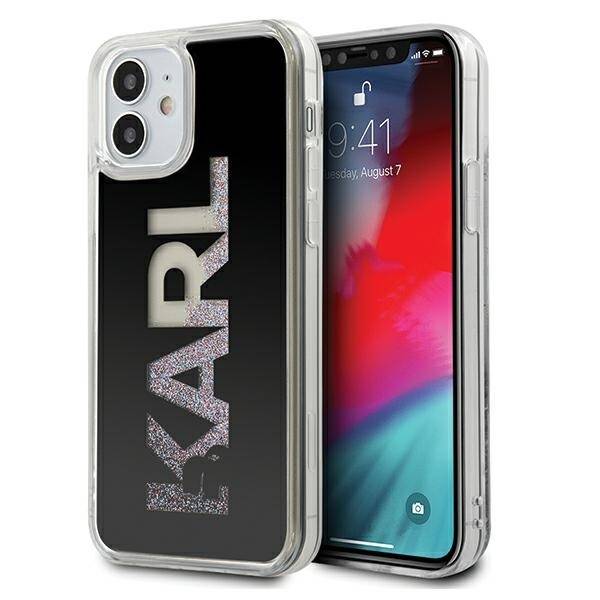 ETUI KARL LAGERFELD KARL LOGO GLITTER do IPHONE 12 MINI