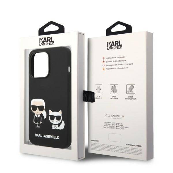 ETUI KARL LAGERFELD LIQUID CHOUPETTE DO IPHONE 14 PRO BLACK