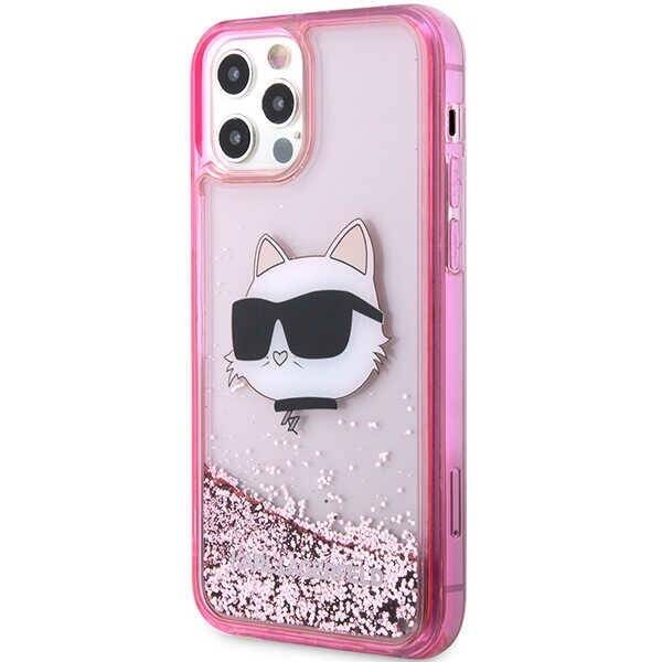 ETUI KARL LAGERFELD LIQUID GLITTER CHOUPETTE'S HEAD do IPHONE 12 / 12 PRO