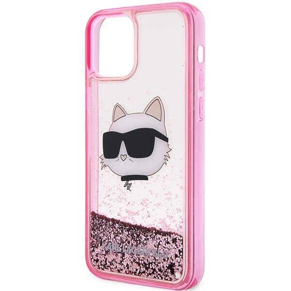 ETUI KARL LAGERFELD LIQUID GLITTER CHOUPETTE'S HEAD do IPHONE 12 / 12 PRO