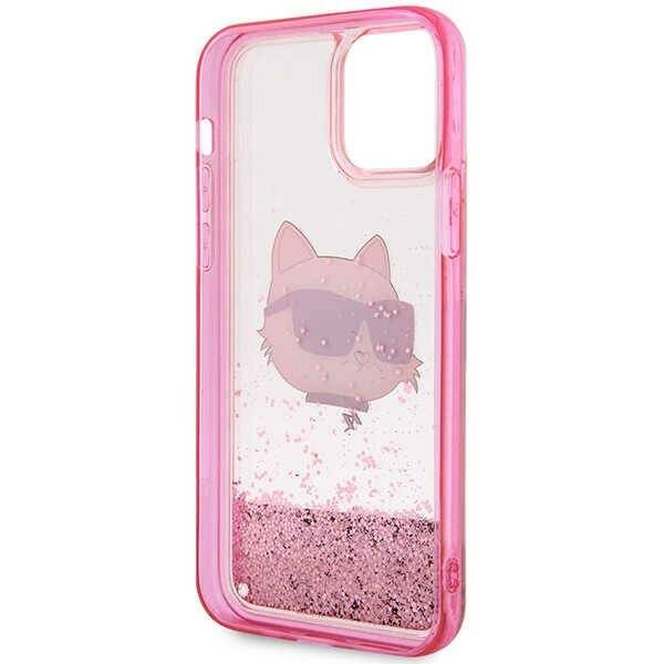 ETUI KARL LAGERFELD LIQUID GLITTER CHOUPETTE'S HEAD do IPHONE 12 / 12 PRO