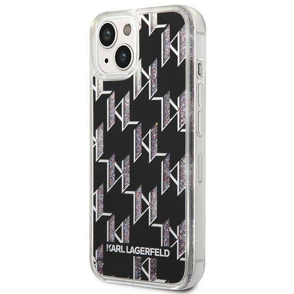 ETUI KARL LAGERFELD LIQUID GLITTER DO IPHONE 14 / 15 BLACK