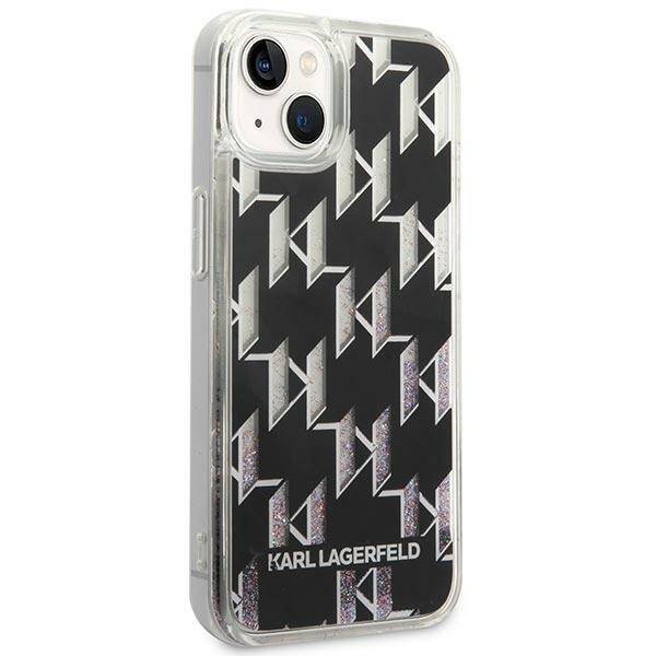 ETUI KARL LAGERFELD LIQUID GLITTER DO IPHONE 14 / 15 BLACK