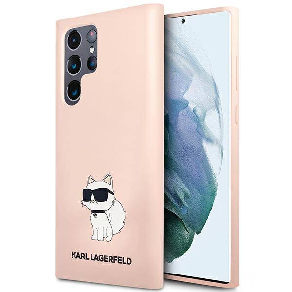 ETUI KARL LAGERFELD LIQUID SILICONE IKONIK CHOUPETTE do GALAXY S23 ULTRA