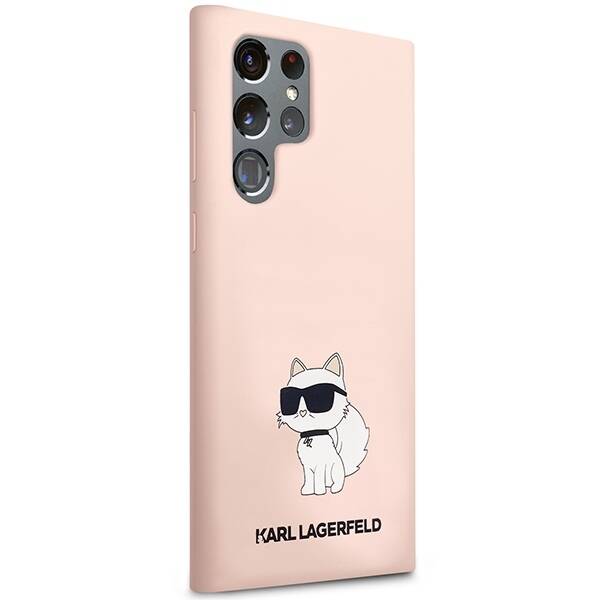 ETUI KARL LAGERFELD LIQUID SILICONE IKONIK CHOUPETTE do GALAXY S23 ULTRA