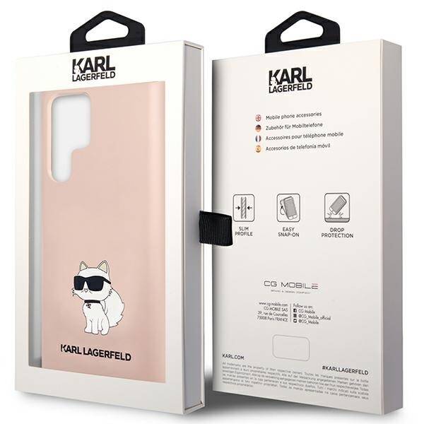 ETUI KARL LAGERFELD LIQUID SILICONE IKONIK CHOUPETTE do GALAXY S23 ULTRA