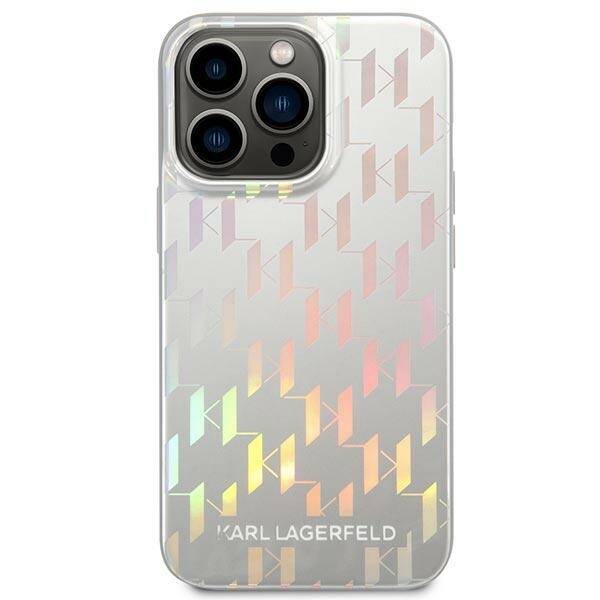 ETUI KARL LAGERFELD MONOGRAM DO IPHONE 14 PRO MAX SILVER