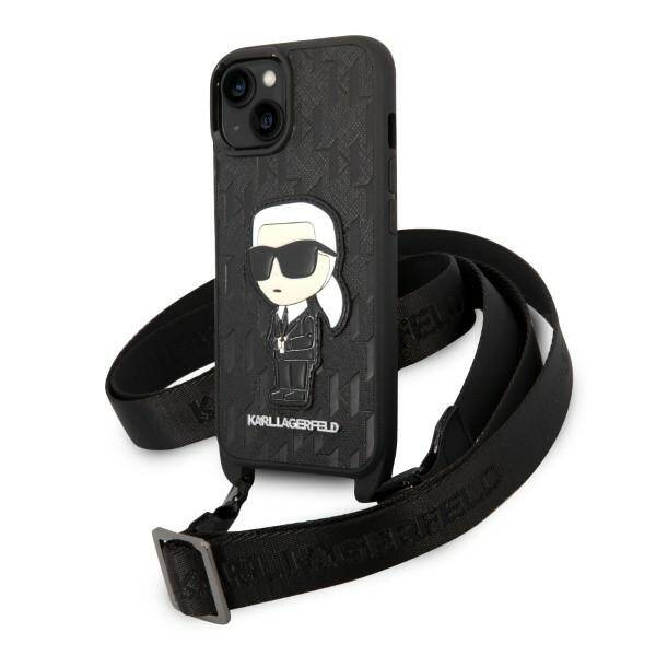 ETUI KARL LAGERFELD MONOGRAM IKONIK DO IPHONE 14 PLUS / 15 PLUS