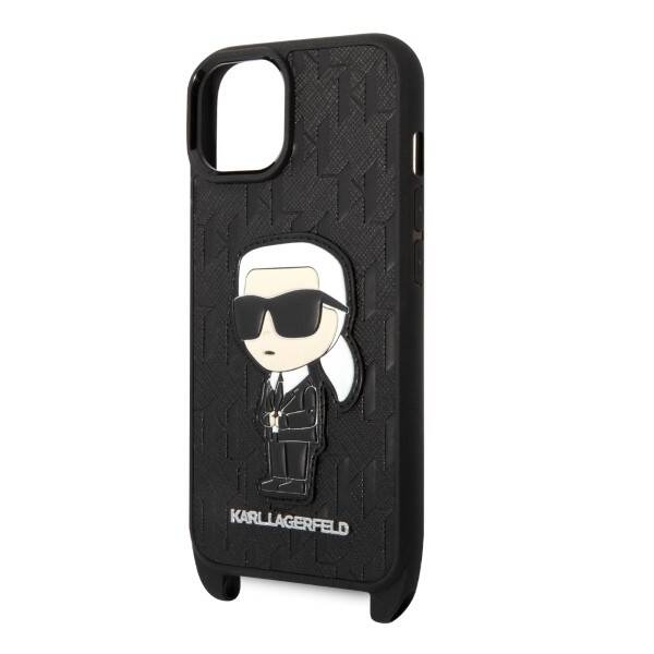 ETUI KARL LAGERFELD MONOGRAM IKONIK DO IPHONE 14 PLUS / 15 PLUS