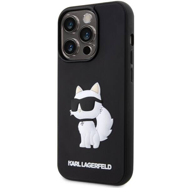 ETUI KARL LAGERFELD RUBBER CHOUPETTE DO IPHONE 14 PRO BLACK