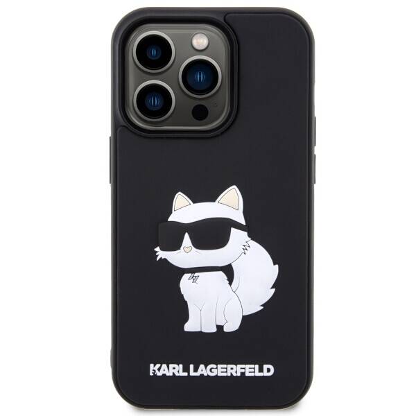 ETUI KARL LAGERFELD RUBBER CHOUPETTE DO IPHONE 14 PRO BLACK