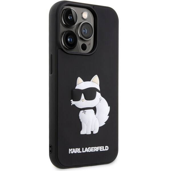 ETUI KARL LAGERFELD RUBBER CHOUPETTE DO IPHONE 14 PRO BLACK