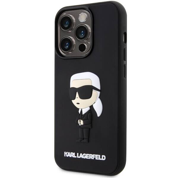 ETUI KARL LAGERFELD RUBBER IKONIK 3D DO IPHONE 14 PRO BLACK