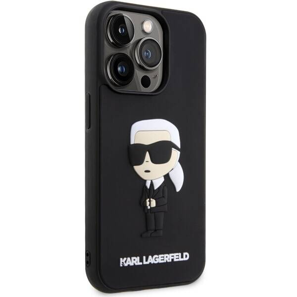 ETUI KARL LAGERFELD RUBBER IKONIK 3D DO IPHONE 14 PRO BLACK