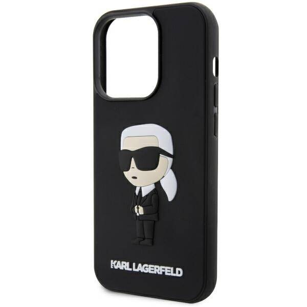 ETUI KARL LAGERFELD RUBBER IKONIK 3D DO IPHONE 14 PRO BLACK