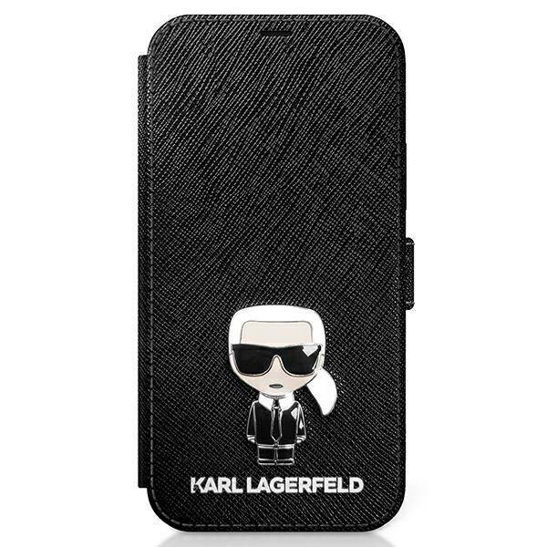 ETUI KARL LAGERFELD SAFFIANO IKONIK METAL do IPHONE 12 MINI