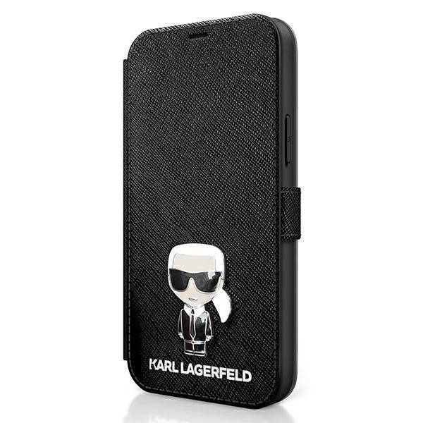 ETUI KARL LAGERFELD SAFFIANO IKONIK METAL do IPHONE 12 MINI