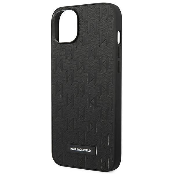 ETUI KARL LAGERFELD SAFFIANO LOGO DO IPHONE 14 PLUS / 15 PLUS