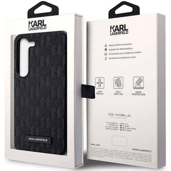 ETUI KARL LAGERFELD SAFFIANO MONO METAL LOGO do GALAXY S23 PLUS