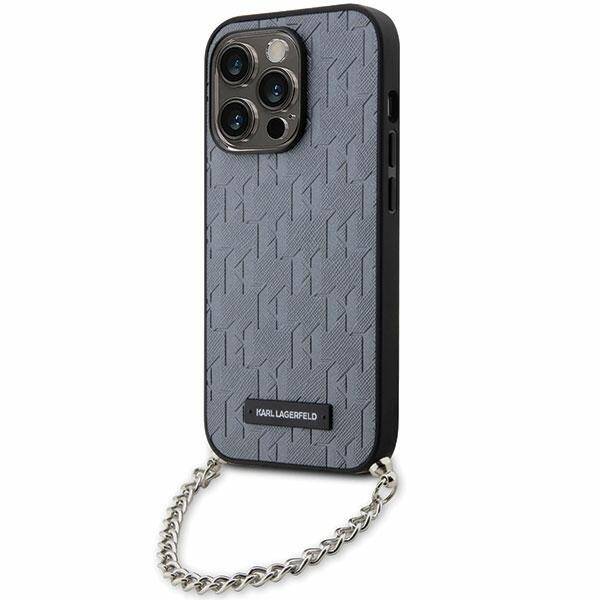 ETUI KARL LAGERFELD SAFFIANO MONOGRAM CHAIN DO IPHONE 14 PRO