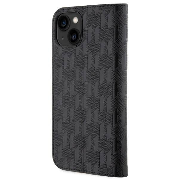 ETUI KARL LAGERFELD SAFFIANO MONOGRAM DO IPHONE 14 / 15 BLACK