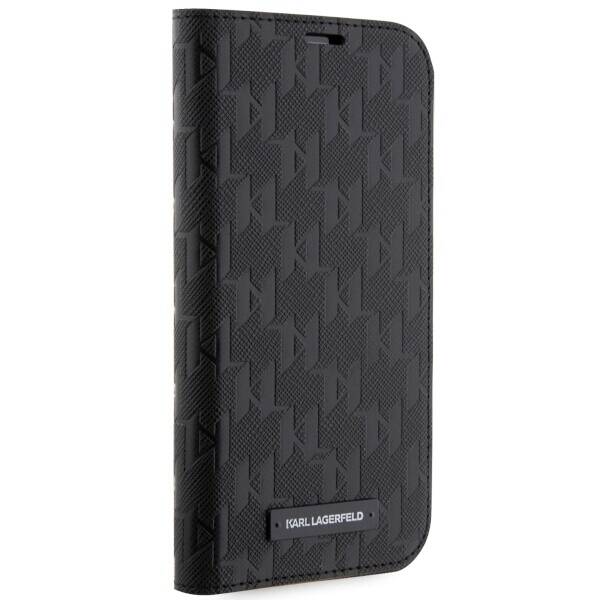 ETUI KARL LAGERFELD SAFFIANO MONOGRAM DO IPHONE 14 / 15 BLACK