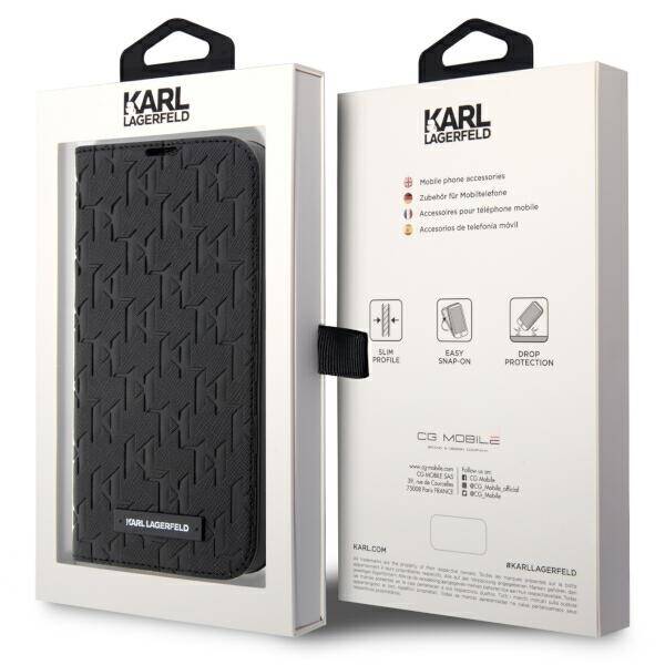 ETUI KARL LAGERFELD SAFFIANO MONOGRAM DO IPHONE 14 PRO MAX