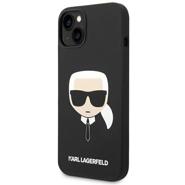 ETUI KARL LAGERFELD SILICONE DO IPHONE 14 PLUS / 15 PLUS BLACK