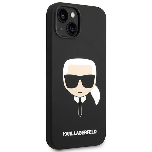 ETUI KARL LAGERFELD SILICONE DO IPHONE 14 PLUS / 15 PLUS BLACK