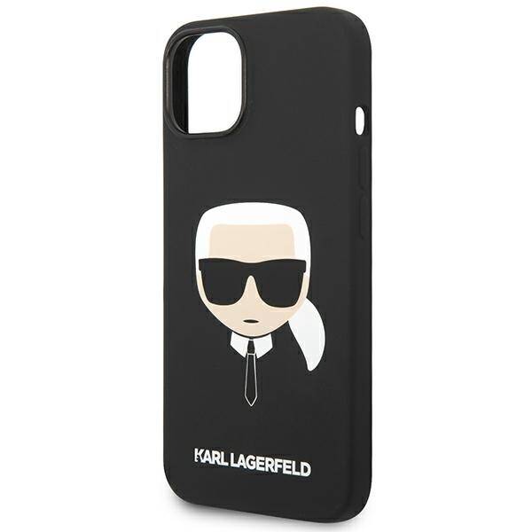 ETUI KARL LAGERFELD SILICONE DO IPHONE 14 PLUS / 15 PLUS BLACK