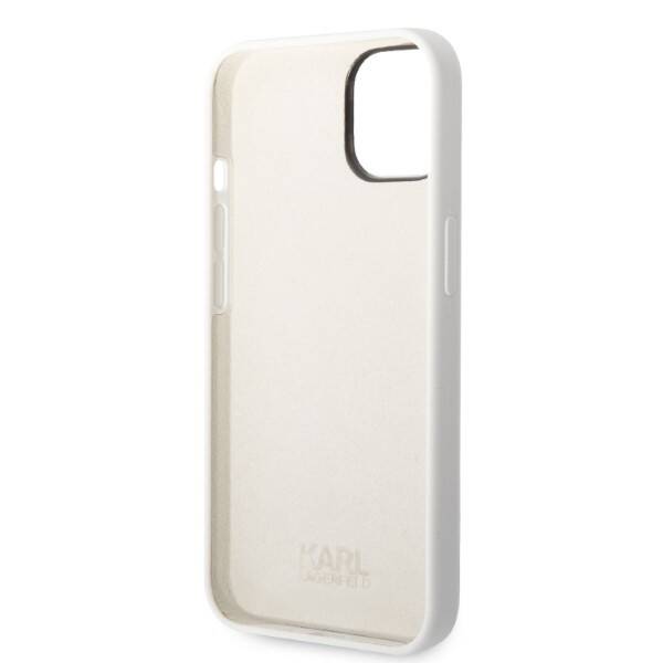 ETUI KARL LAGERFELD SILICONE IKONIK DO IPHONE 14 / 15 WHITE