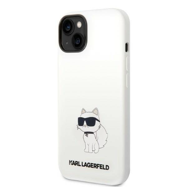 ETUI KARL LAGERFELD SILICONE MAGSAFE DO IPHONE 14 / 15 WHITE