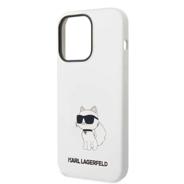 ETUI KARL LAGERFELD SILICONE MAGSAFE DO IPHONE 14 PRO WHITE