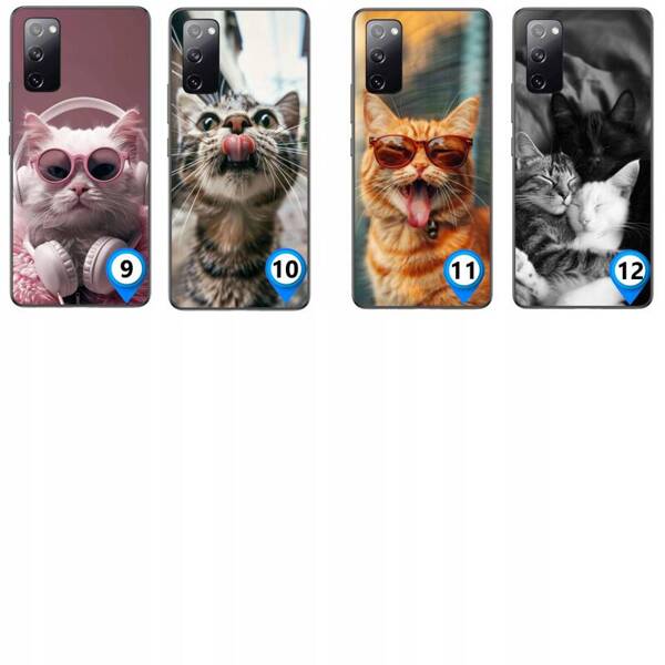 ETUI KOTY ŚMIESZNE CAT RÓŻNE WZORY CASE OBUDOWA AKRYL DO GALAXY S20 FE