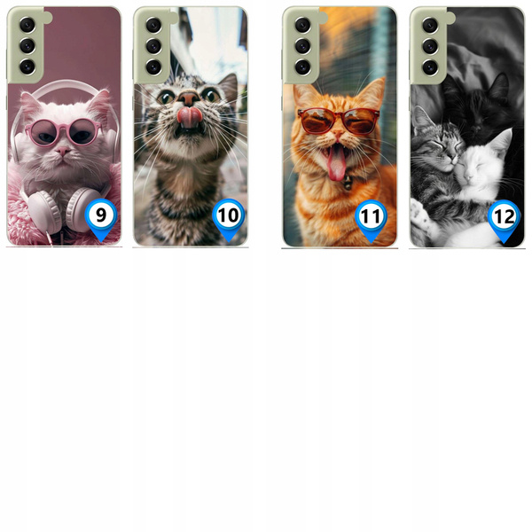 ETUI LEO KOTY ŚMIESZNE RÓŻNE WZORY CASE OBUDOWA AKRYL do GALAXY S23