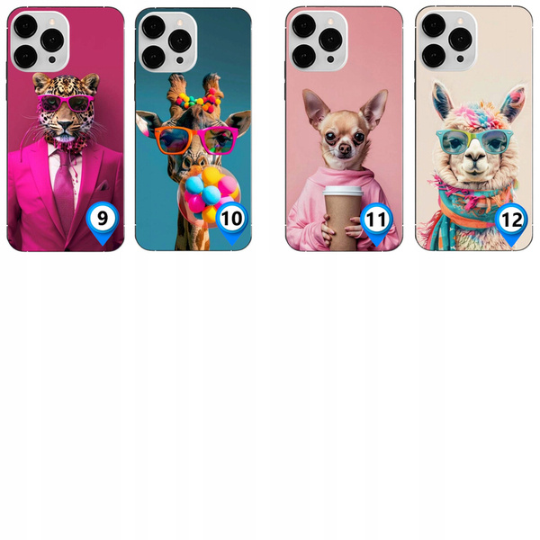 ETUI LEO ZWIERZĘTA ANIMALS RÓŻNE WZORY CASE OBUDOWA AKRYL do IPHONE 12 PRO