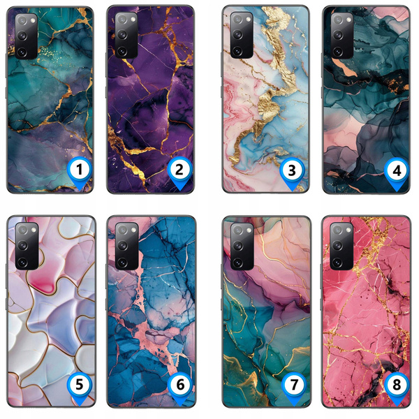 ETUI MARMUR MARBLE RÓŻNE WZORY CASE OBUDOWA AKRYL do GALAXY S20 FE