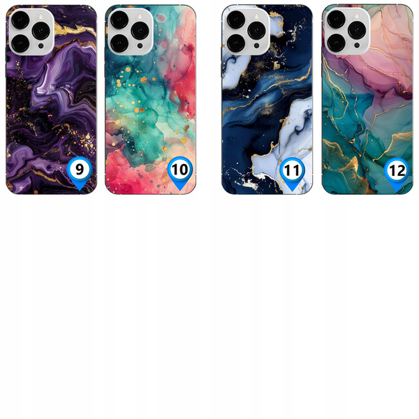 ETUI MARMUR MARBLE RÓŻNE WZORY CASE OBUDOWA AKRYL do IPHONE 15 PRO