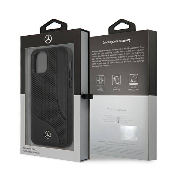 ETUI MERCEDES-BENZ PERFORATED AREA do IPHONE 12 MINI