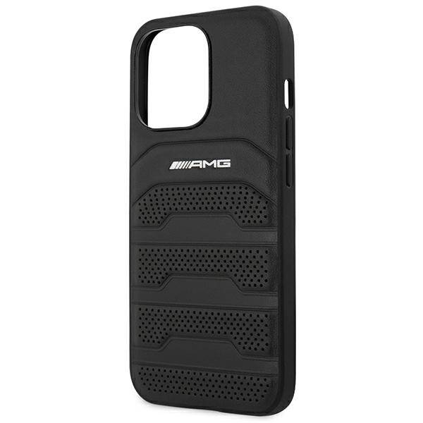 ETUI MERCEDES LEATHER DEBOSSED DO IPHONE 14 PRO MAX BLACK