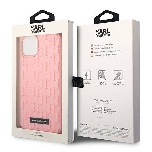 ETUI MONOGRAM KARL LAGERFELD DO IPHONE 14 PLUS / 15 PLUS PINK