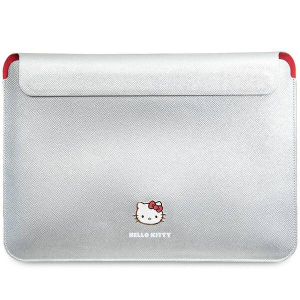 ETUI NA LAPTOPA DO 14" HELLO KITTY SLEEVE METAL LOGO SREBRNE