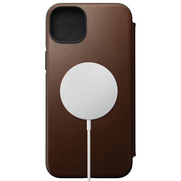 ETUI NOMAD DO IPHONE 14 PLUS MAGSAFE ZE SKÓRY BROWN