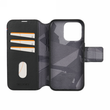 ETUI SKÓRZANE DO IPHONE 15 MAGSAFE DECODED WALLET BLACK