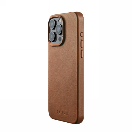 ETUI SKÓRZANE WALLET CASE MAGSAFE MUJJO DO IPHONE 15 PRO MAX TAN