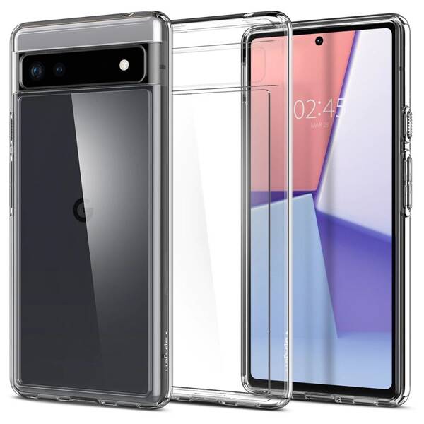 ETUI SPIGEN DO GOOGLE PIXEL 6A ULTRA HYBRID CLEAR